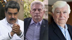 Maduro Díaz-Canel y Christopher Dodd 20230120
