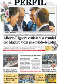 La tapa del Diario PERFIL de este sábado 21 de enero de 2023