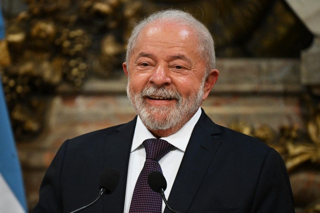 El presidente de Brasil, Luiz Inácio Lula da Silva, en Argentina este 23 de enero de 2023