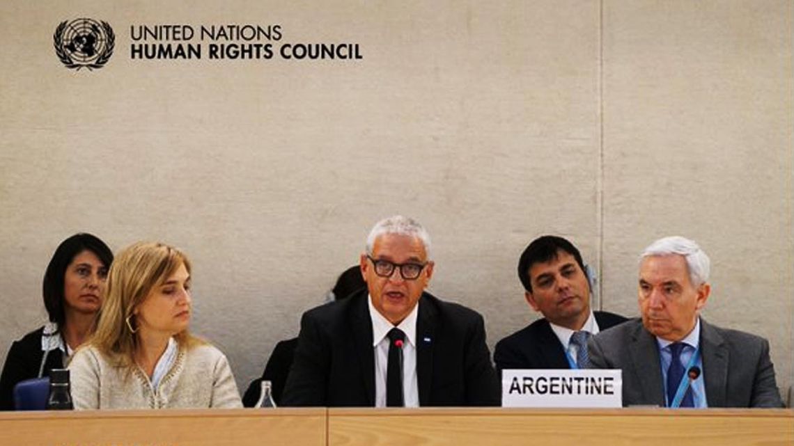 The Government denounced at the UN “judicial persecution” and “proscription” of CFK