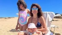 Isabel Macedo y sus hijas en Punta del Este