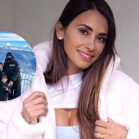 Antonela Roccuzzo compartió el álbum de fotos de sus vacaciones en la nieve con Leo Messi y sus hijos