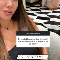 Wanda Nara desmintió los rumores de que Mauro Icardi pidió la tenencia de sus hijas
