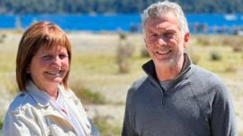 Mauricio Macri y Patricia Bullrich reunidos en Cumelén.