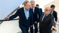 Visita del presidente de Rusia Vladimir Putin a la universidad estatal Lomonosov