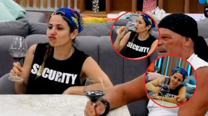 Gran Hermano el show de caras de Romina tras tomarse un vino dentro de la casa