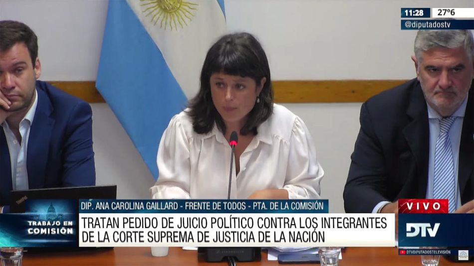 Comisión de Juicio Político contra los integrantes de la Corte Suprema de Justicia de la Nación