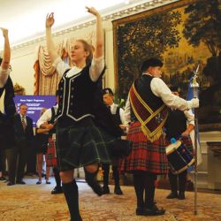 Burns Night celebrations at the British Ambassador's residence in Buenos Aires.