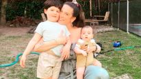 Juana Repetto y sus hijos