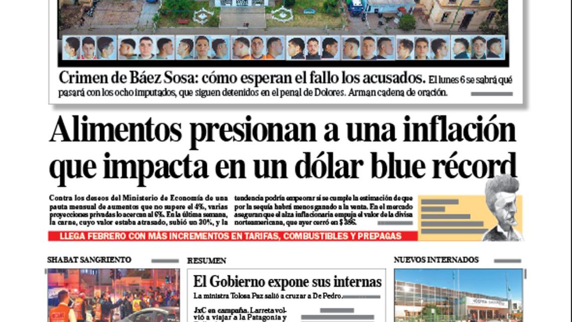 The cover of the newspaper PROFILE for Saturday, January 28, 2023