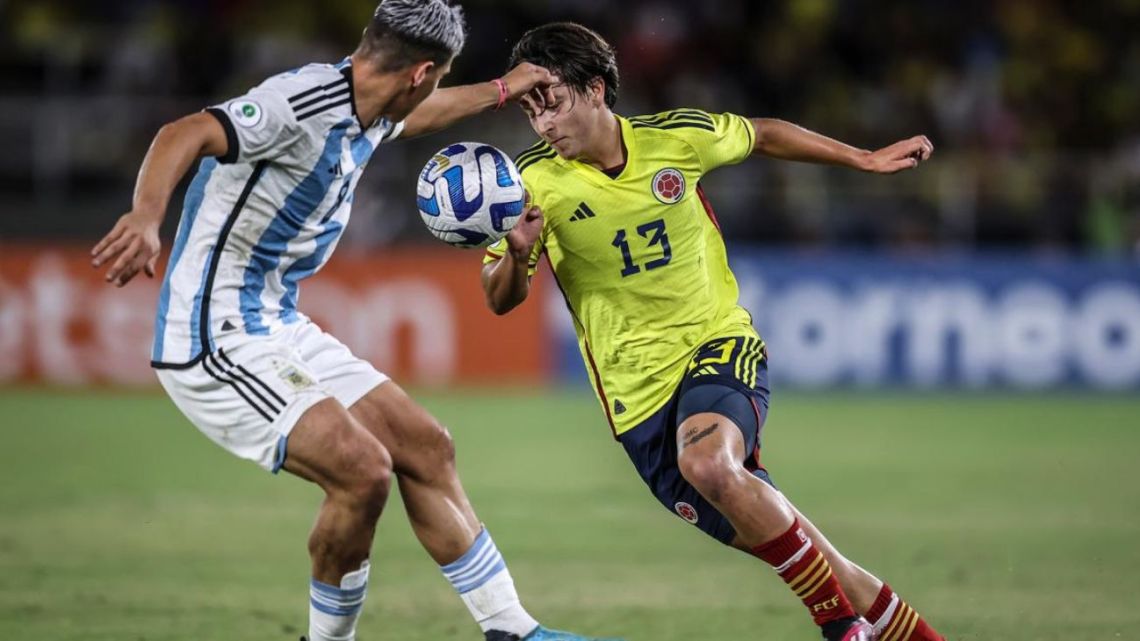 Argentina was eliminated from the South American U20 in Colombia