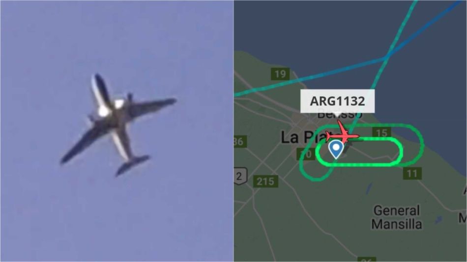 Un avión de Aerolíneas Argentinas sobrevoló La Plata por horas 20230130