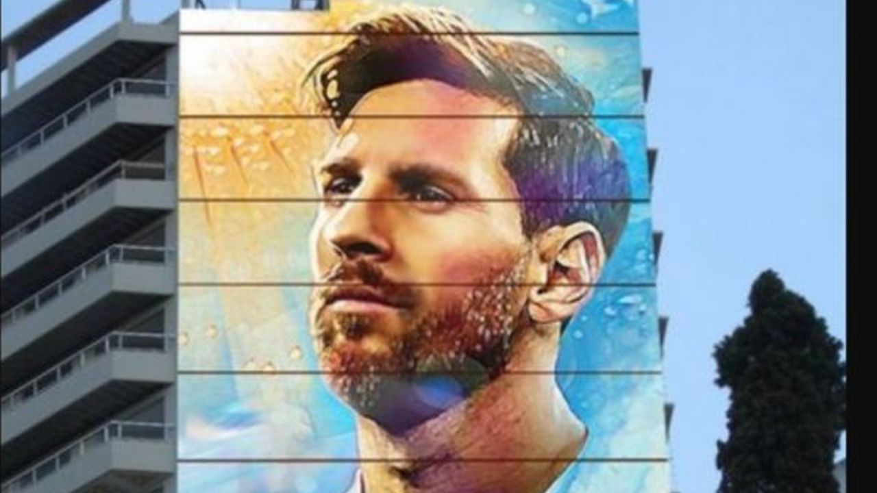 Mural de Lionel Messi de Rosario | Foto:CEDOC