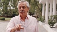 Alberto Fernández, en el nuevo video de su gestión que publicó este jueves.