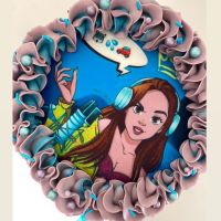 Shakira recibió una torta de cumpleaños que hace referencia a su canción contra Gerard Piqué