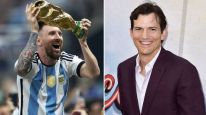 Messi y Ashton Kutcher