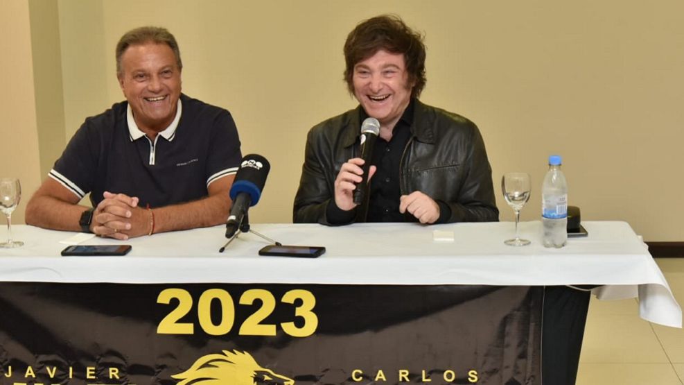 Carlos Eguía y Javier Milei 20230202