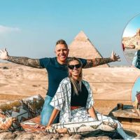 Las fotos de la exótica luna de miel de Alejandro Fantino y Coni Mosqueira