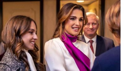 Rania Al-Abdullah, Reina de Jordania, en Washington. Foto Ig: @queenrania