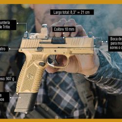 Cada uno de los  detalles que hacen de este modelo una pistola de muy alta calidad: desde su peso de 907 gramos hasta una cubierta protectora de la rosca de la boca del cañón (para montar accesorios).