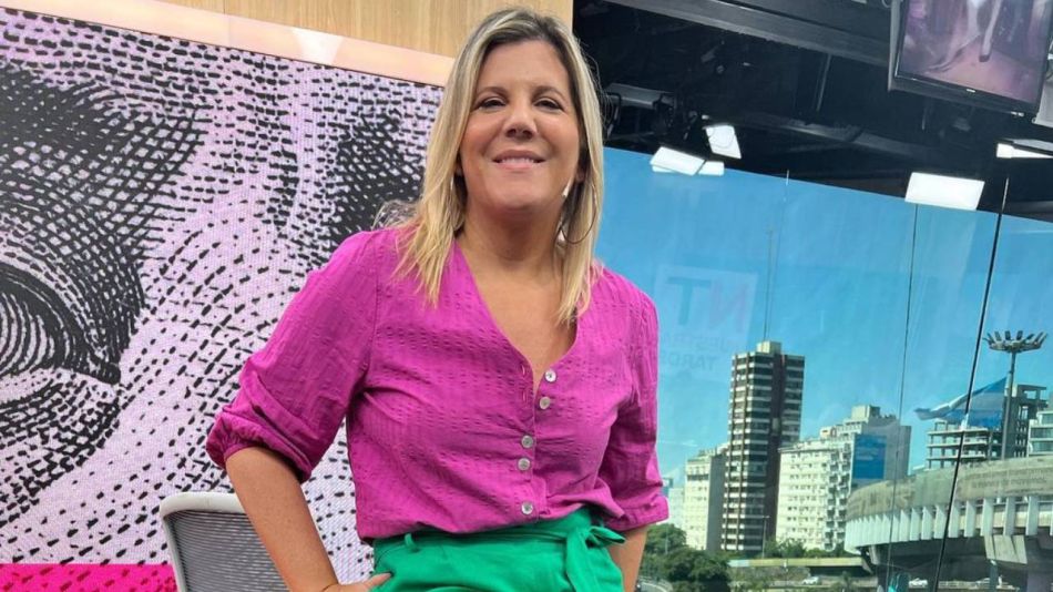 Dominique Metzger, flamante conductora de Telenoche, fue presentada en "Socios del espectáculo" como una verdadera estrella 