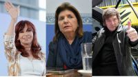 Cristina Kirchner, Patricia Bullrich y Javier Milei g_20230208