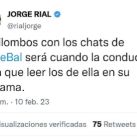 Jorge Rial twitter