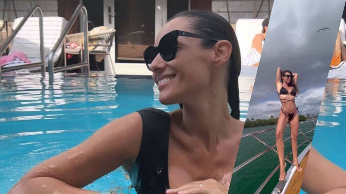 Pampita from Miami with her black bikini dug: “Spectacular”