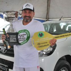 Gustavo Barrionuevo, de Cascallares, se quedó con la victoria en el concurso principal, gracias a una corvina rubia de 3,206 kg, obtenida en la zona del 5º Salto.