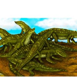 Los aetosaurios fueron un grupo de reptiles que habitó a finales del período Triásico, 