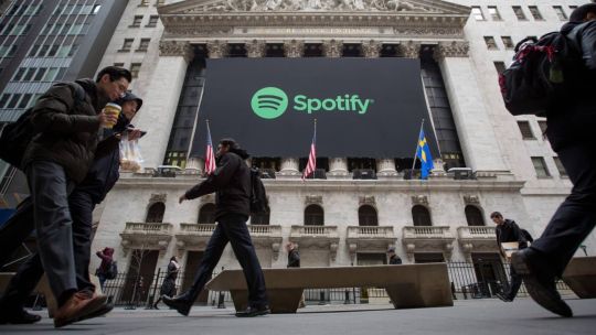 Spotify en Wall Street.