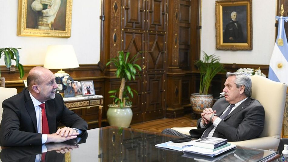 Omar Perotti y Alberto Fernández