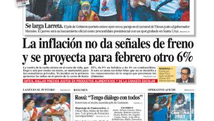La tapa del Diario PERFIL de este domingo 19 de febrero de 2023