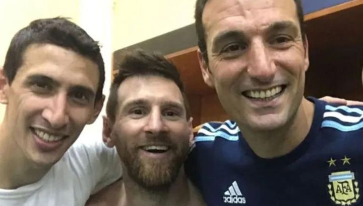 Messi, Scaloni, Di María