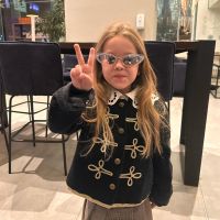 Magnolia Vicuña, la hija de la China Suárez, sorprendió con su look romántico vintage