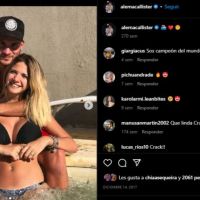 El mensaje de la nueva novia de Alexis Mac Allister que predice el romance: "Te amo"
