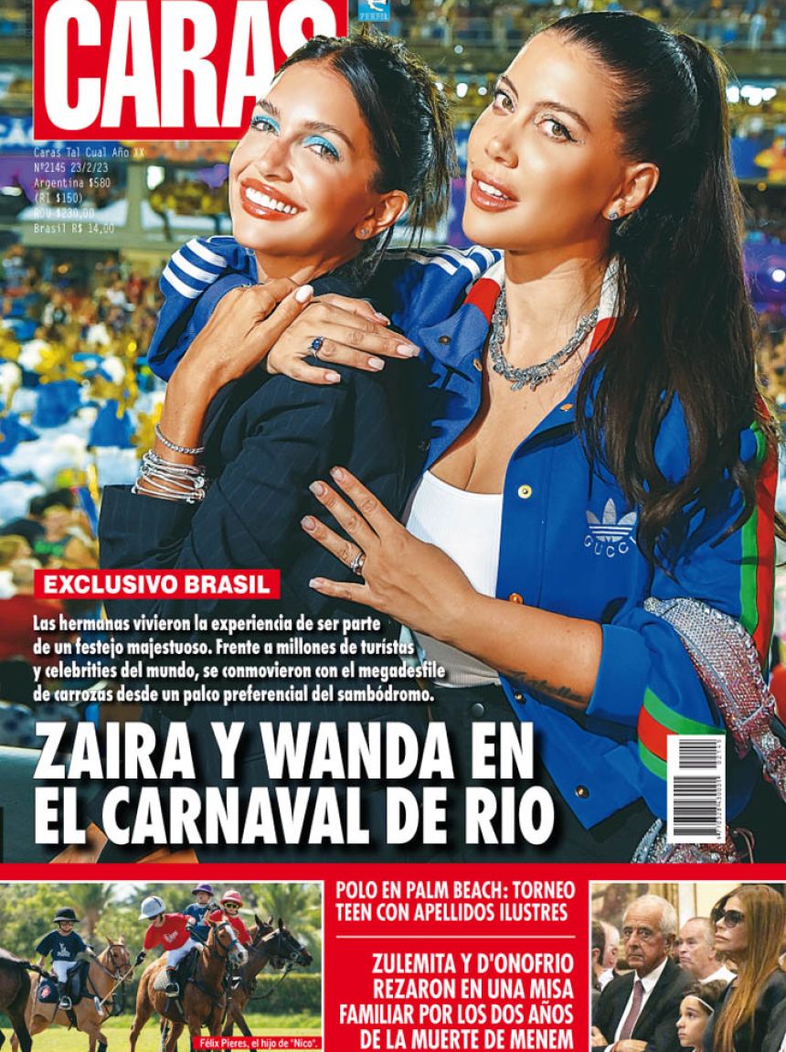 Zaira y Wanda Nara en el Carnaval de Río de Janeiro