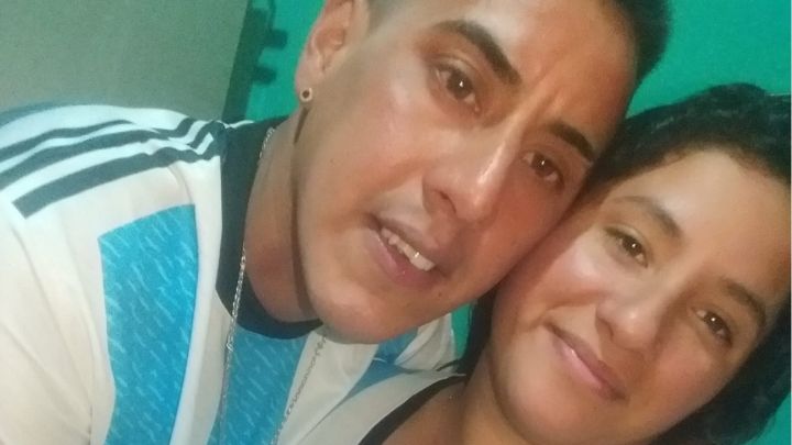 El presunto femicida, Brian Baigorria, y la víctima, Verónica González.
