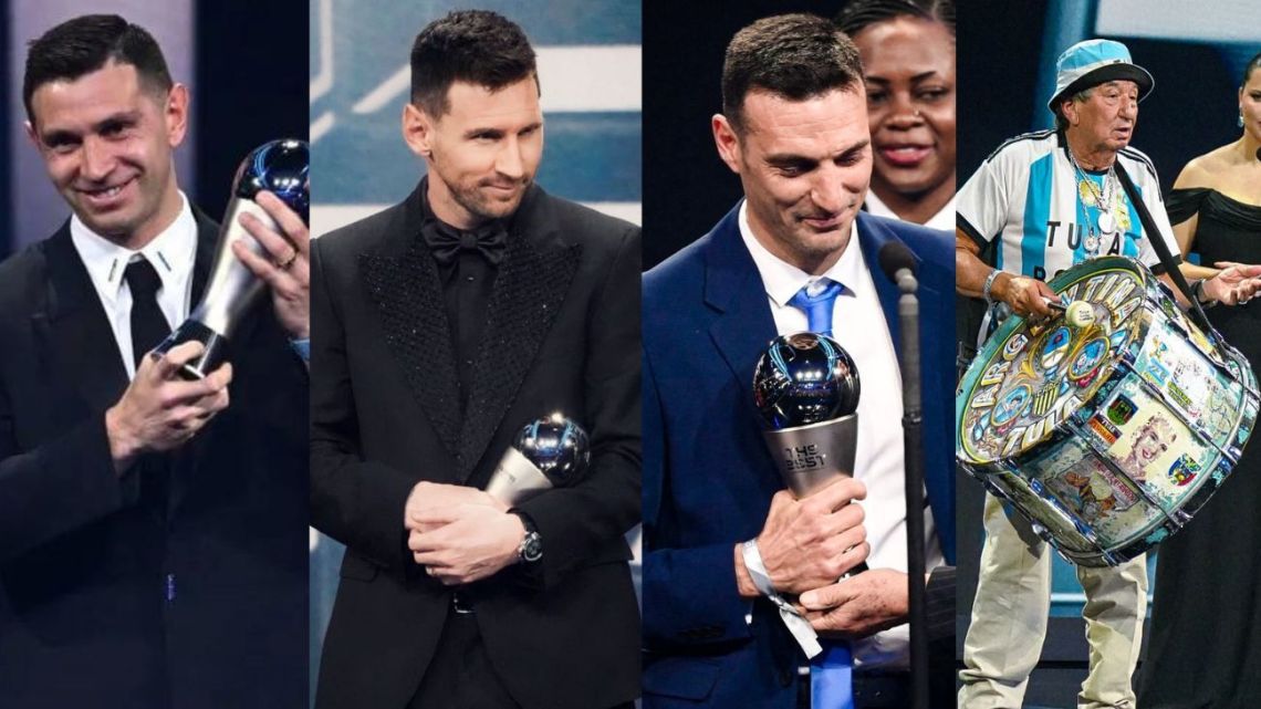 Emiliano Martínez, Lionel Messi, Lionel Scaloni and Argentina's fans all won their categories at FIFA's 'The Best' awards ceremony for 2022.