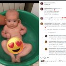 Barby Franco desató un grieta en Instagram por el lugar donde baña a Sarah Burlando