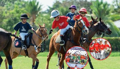 Los hijos de Adolfo Cambiaso, Nacho Figueras y Nico Pieres jugaron al polo en Palm Beach