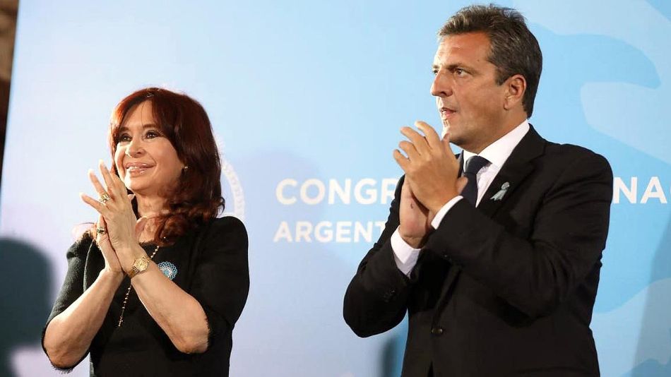 Cristina Fernández y Sergio Massa