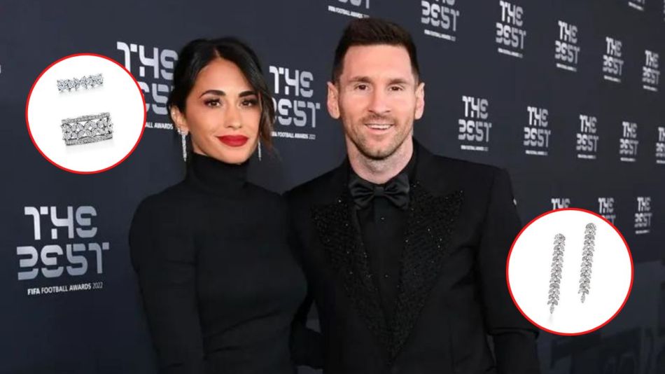 La exclusiva colección de Tiffany que lució Antonela Roccuzzo en los premios The Best