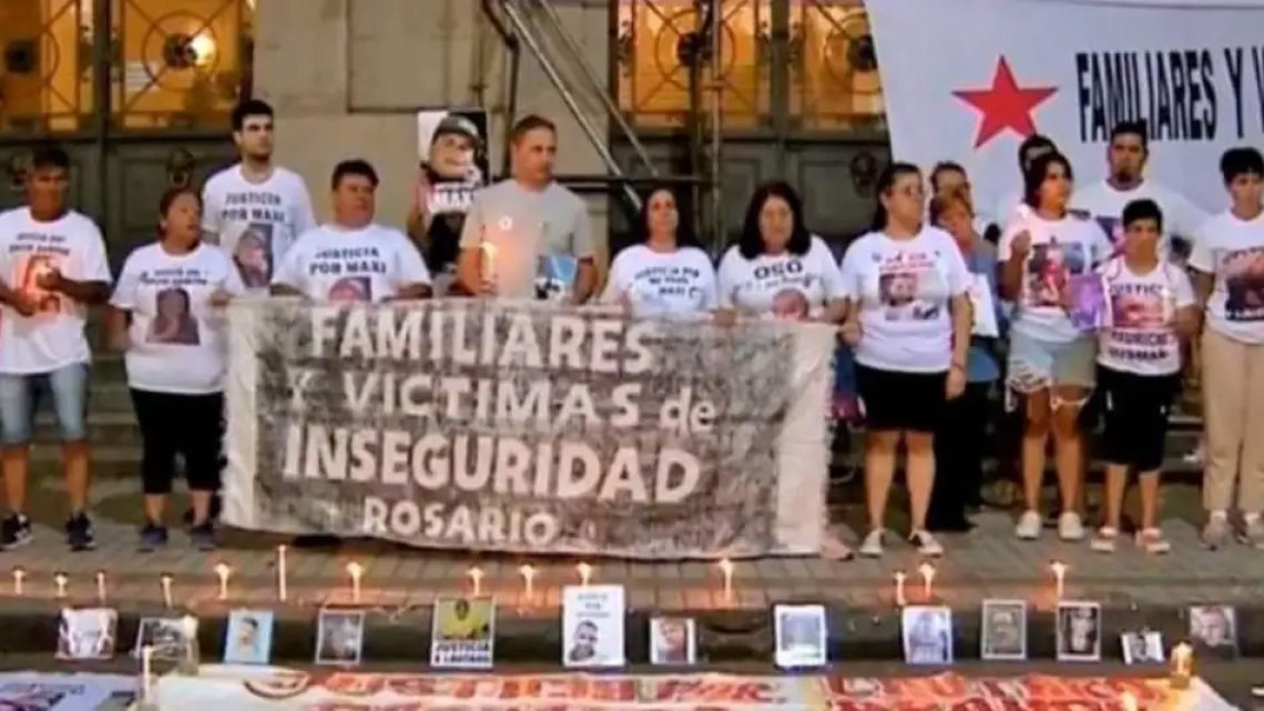 Victims and relatives of the insecurity in Rosario