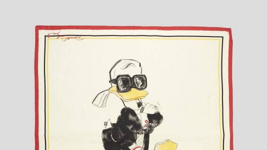 Karl Lagerfeld celebra los 100 años de Disney con su boceto del Pato Donald