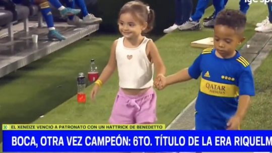 VIDEO: El tierno momento de los hijos de los referentes de Boca Juniors