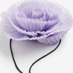 Collar de flor violeta