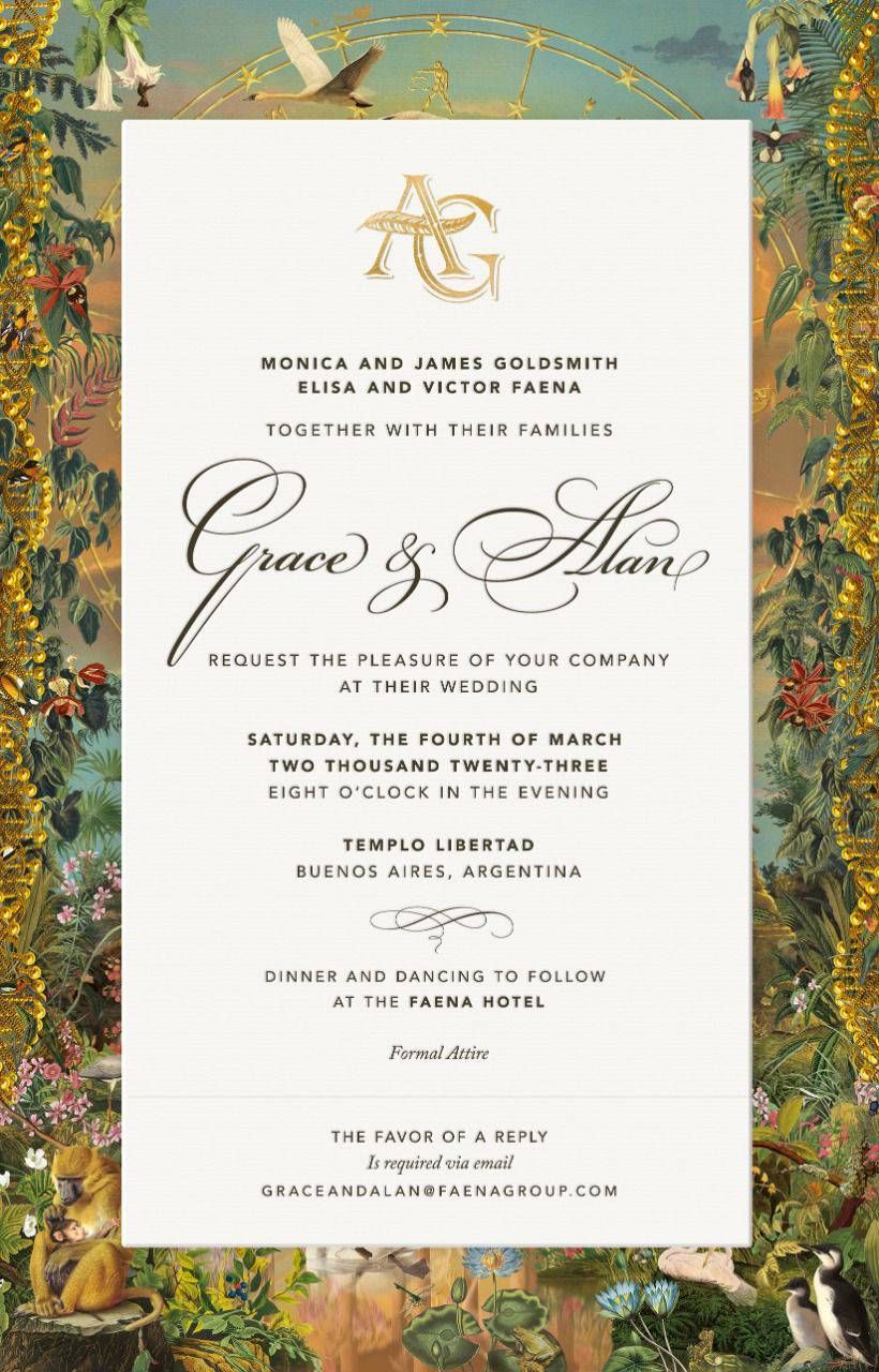 Las exclusivas fotos de la glamorosa boda de Alan Faena y Grace Goldsmith