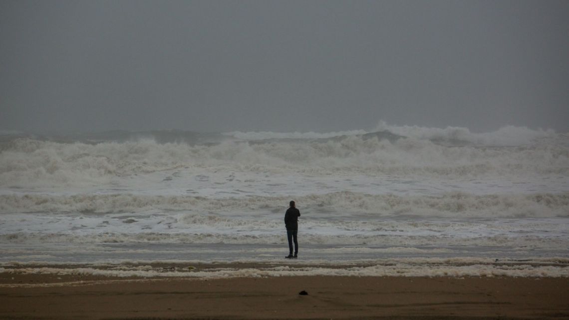 Ocean Beach after a rain storm in San Francisco, California, United States, on Thursday, January 5, 2023.