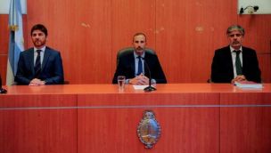 Los jueces del TOF 2 Andres Basso, Jorge Luciano Gorini y Rodrigo Giménez Uriburu. 